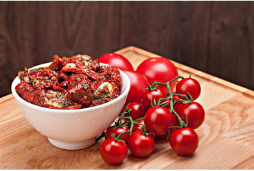 Tomates cerise séchées à l'huile d'olive